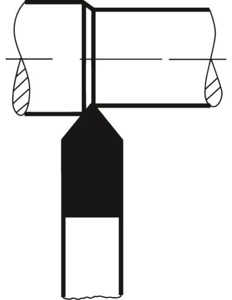 Cuchilla torno HSSE DIN4955 punta aguda