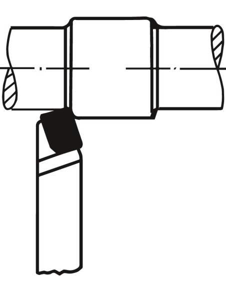 Cuchilla torno HM DIN4971 izquierda P25-30