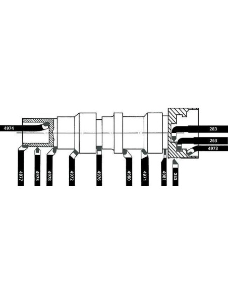 Cuchilla torno HM DIN4975 P25-30