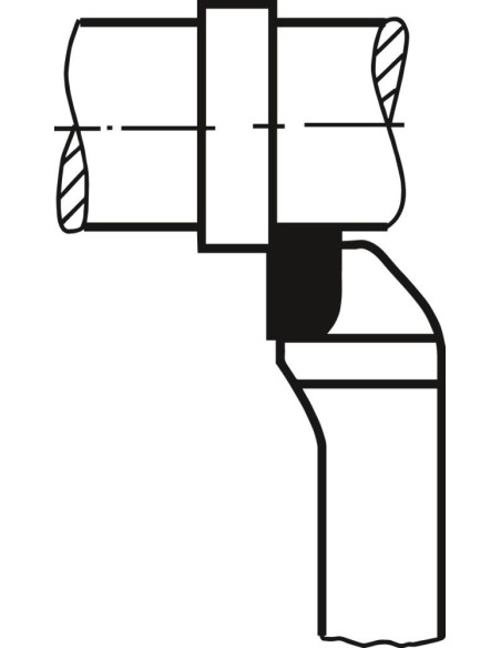 Cuchilla torno angular MD dererecha DIN4978 P25-30