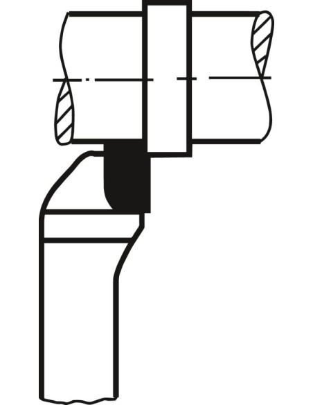 Cuchilla torno angular MD izquierda DIN4978 P25-30