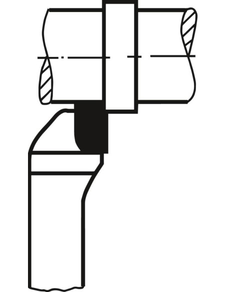 Cuchilla torno HM DIN4980 izquierda P25-30
