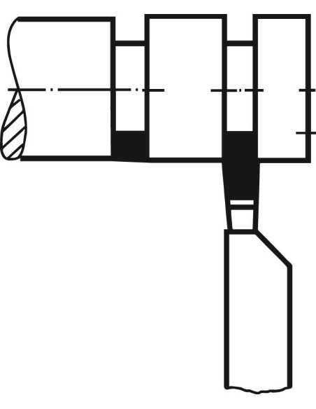 Cuchilla torno HM DIN4981 derecha P25-30