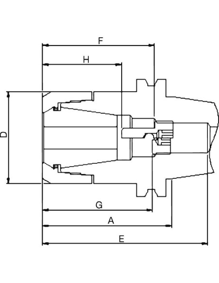 Portapinzas DIN69871ADB SK40