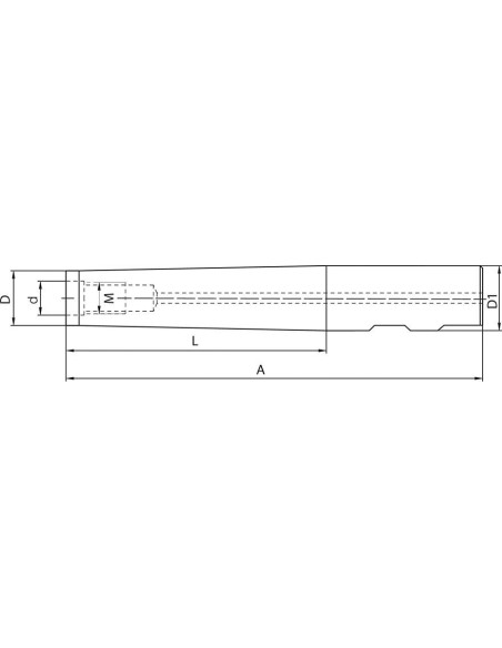 Alargadera para Fresa atornillable DIN69871AD-B