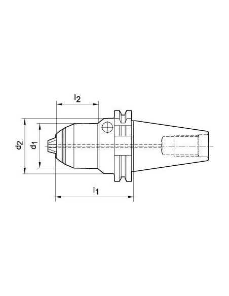 Portabrocas corto AKL DIN69871