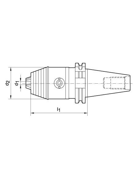 Portabrocas corto DIN69871 A R-L SK40