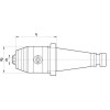 Portabrocas corto DIN2080 R-L