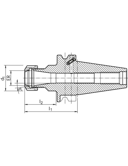 Portapinzas JISB6339ADB BT40