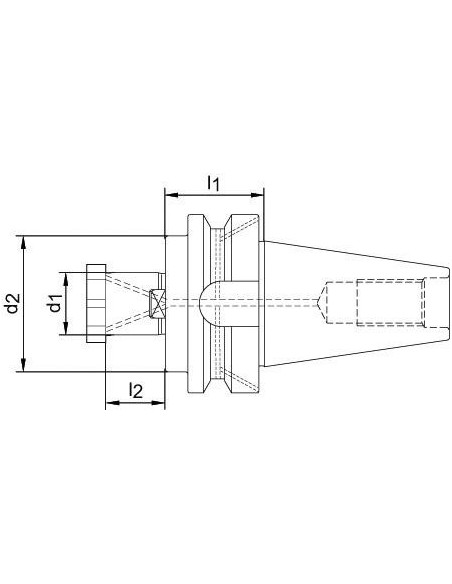 Cono portafresas JISB6339ADB BT50