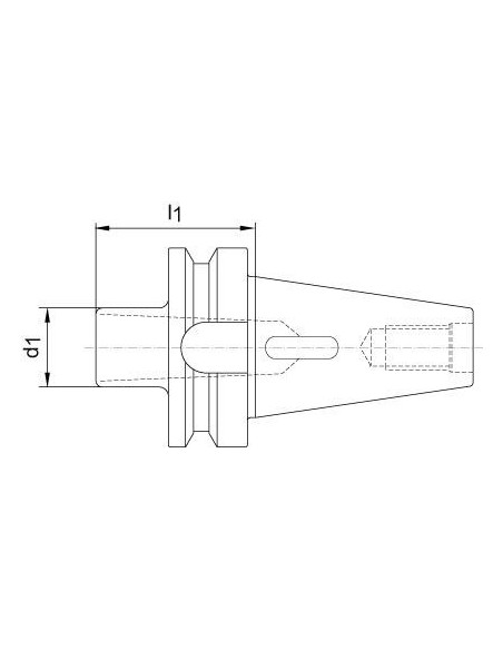 Casquillo inserción JISB6339AD forma D BT40