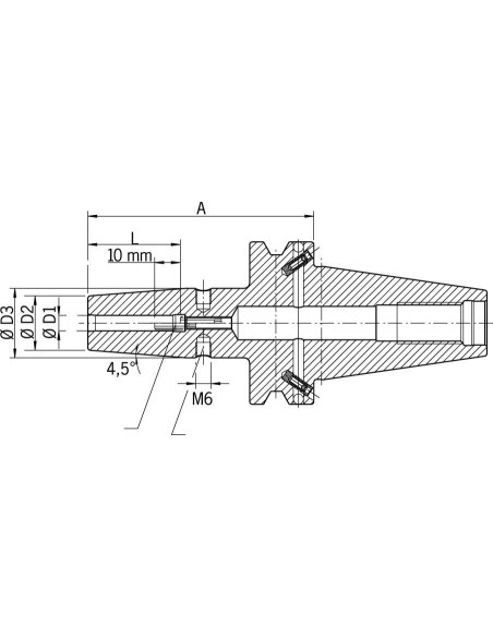 Pinzas sujeción por contracción JISB6339ADB BT40