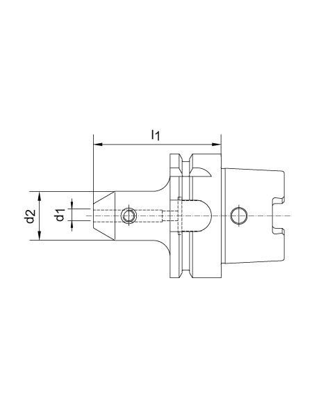 Mandril sujeción tipo W DIN69893A HSK-A63