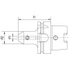 Mandril sujeción tipo W DIN69893A HSK-A63