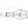 Portapinzas DIN69893A HSK-A63