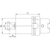 Cono portafresas DIN69893A KKB HSK-A63