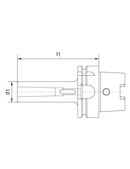 Casquillo intermedio DIN69893A HSK-A100 forma D