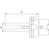 Casquillo intermedio DIN69893A HSK-A100 forma D