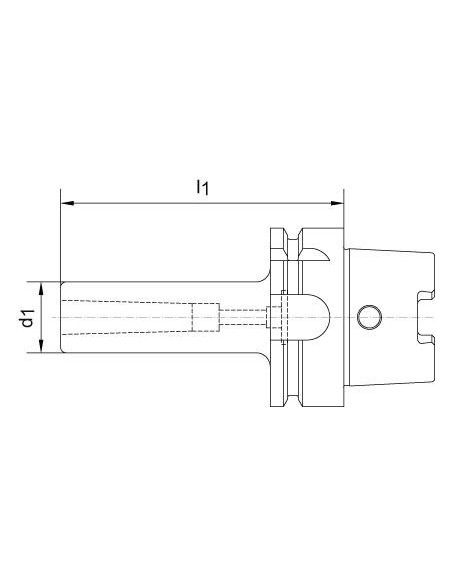 Casquillo intermedio DIN69893A HSK-A100 forma C