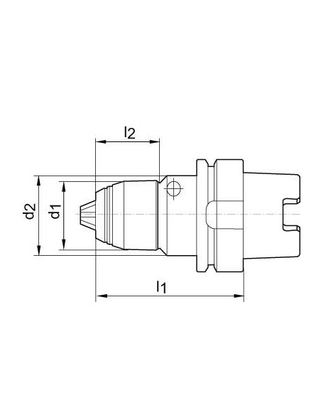 Portabrocas corto AKL DIN69893