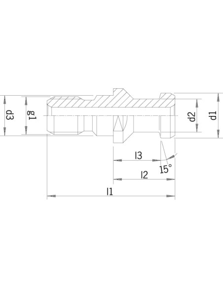 Tirantes DIN69872 A refrigeracion interna