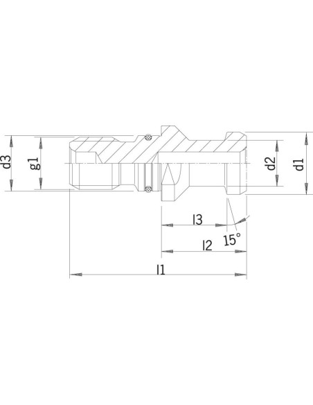 Tirantes DIN69872 B sellado
