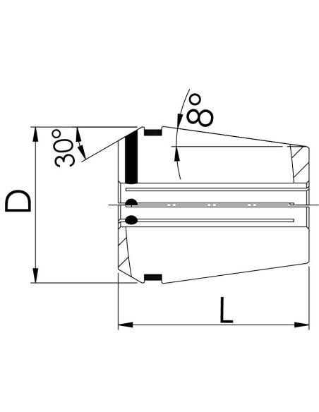 Pinza sujeción 425E refrigeración interior GERC16