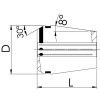 Pinza sujeción 425E refrigeración interior GERC16