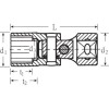 Llave de vaso articulado 3/8" UNIFLEX mod 47A