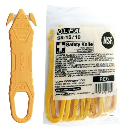 PACK DE 10 CUTTERS DE SEGURIDAD DESECHABLES