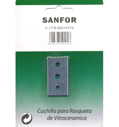 CUCHILLA RASQUETA SANFOR VITRO SANFOR 59004 5 PZ