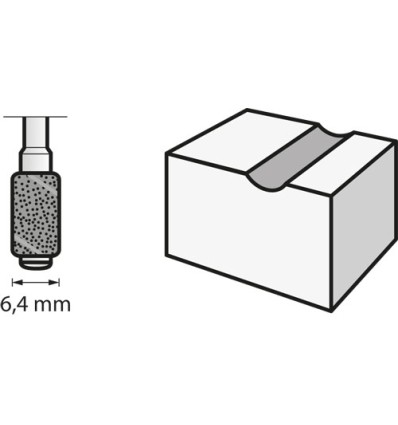 DREMEL 438 BANDA LIJA G120 6,4 MM 2615043832