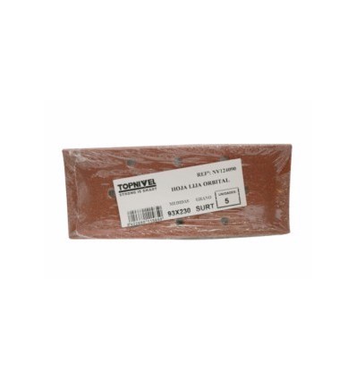 HOJA LIJA ORBITAL 093X230MM PERFOR. 2X120GR+2X80GR+1X40GR NI