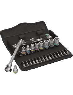 JUEGO LLAVES VASO 1/4 PULGADAS ZYKLOP PUSH 28 PIEZAS