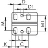 Brida horizontal 6830NI tamaño 0 inoxidable