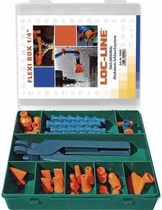 JUEGO MANGUERAS PARA REFRIGERANTE FLEXI/BOX 27 PIEZAS 1/4 PULGADAS
