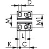 Brida vertical 6800 tamaño 0