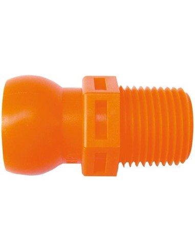 CASQUILLO ROSCADO DE EMPALME 4 PIEZAS PARA TUBO REFRIGERANTE R3/8 PULGADAS