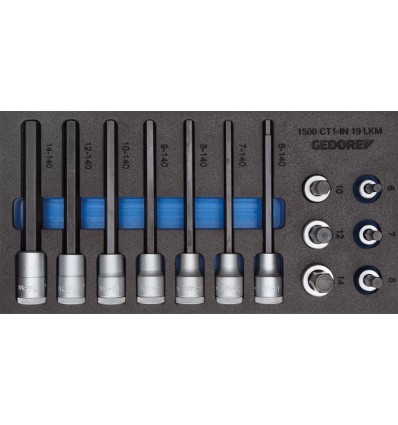 MODULO HERRAMIENTA CT1-3 PUNTAS DE DESTORNILLADOR HEMBRA HEXAGONAL