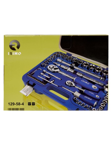 LLAVE VASO HEXAG. 1/2"-1/4" +PUNTAS IRIMO 58 PZ