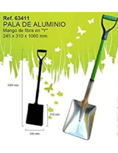 PALA CUADRADA ALUMINIO MANGO FIBRA 245X310X1060 462.0001