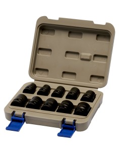 JUEGO 10 VASOS DE IMPACTO 1/2" 10-24MM