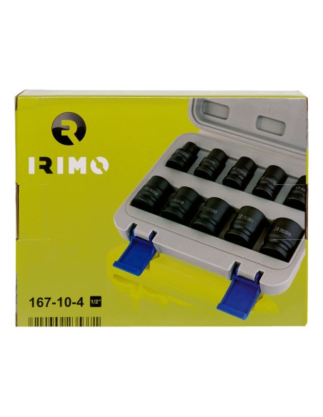 JUEGO 10 VASOS DE IMPACTO 1/2" 10-24MM