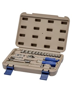 LLAVE VASO HEXAG. 1/4" +PUNTAS IRIMO 35 PZ