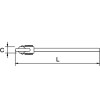 Llave grifa STILLSON ALUMINIO acodada 90° pico pato