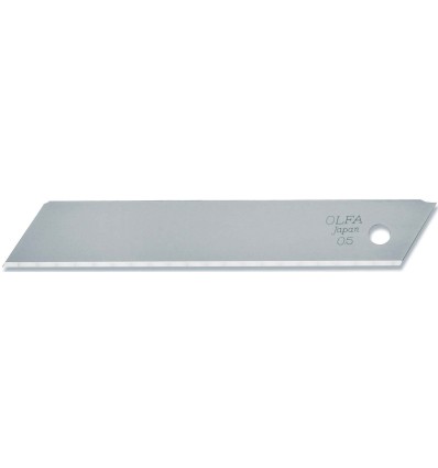 PACK DE 10 CUCHILLAS SOLIDA 18 MM PLATEADAS