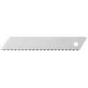 PACK DE 3 CUCHILLAS SOLIDA CON DENTADO ONDULADO 18MM PLATEADAS