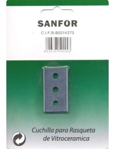 CUCHILLA RASQUETA SANFOR VITRO SANFOR 59004 5 PZ