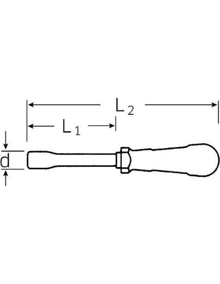 DESTORNILLADOR PORTA-PUNTAS 1/4" MANGO BI-MATERIA 4000-2K