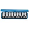JUEGO PUNTAS DESTORNILLADOR 1/2 PULGADAS HEMBRA HEXAGONAL 5/17MM DE 9 PIEZAS